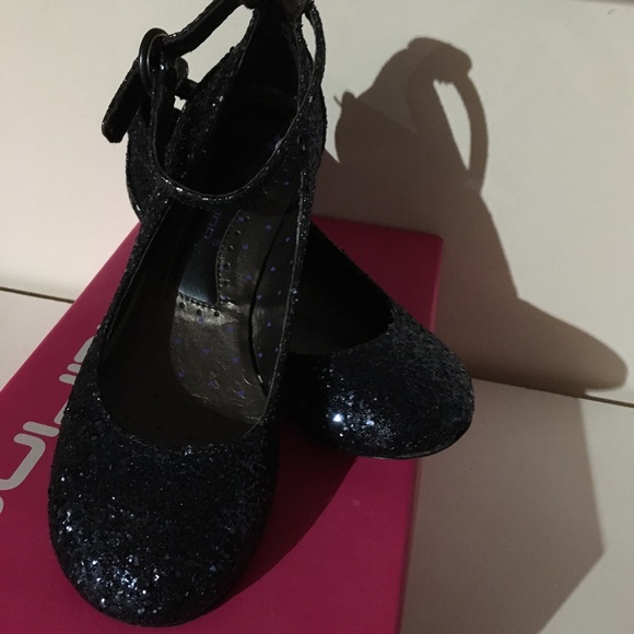 Fornarina Navy Glitter kitten Heel Ballet Flats - Picture 7 of 9